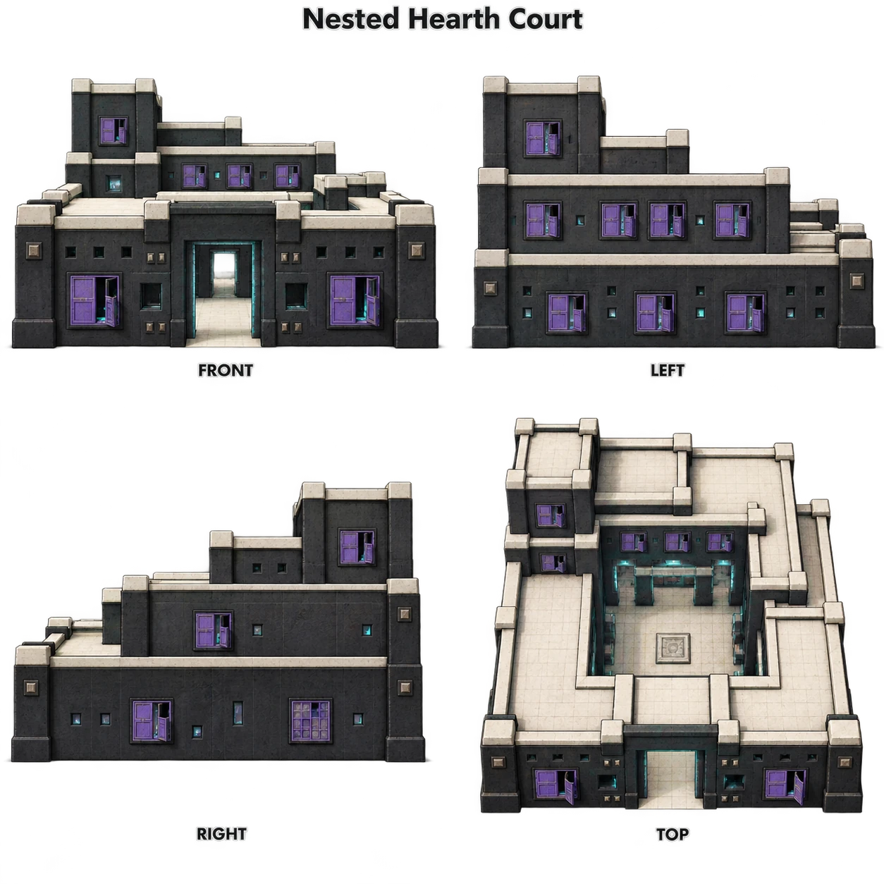 Nested Hearth Court concept sheet