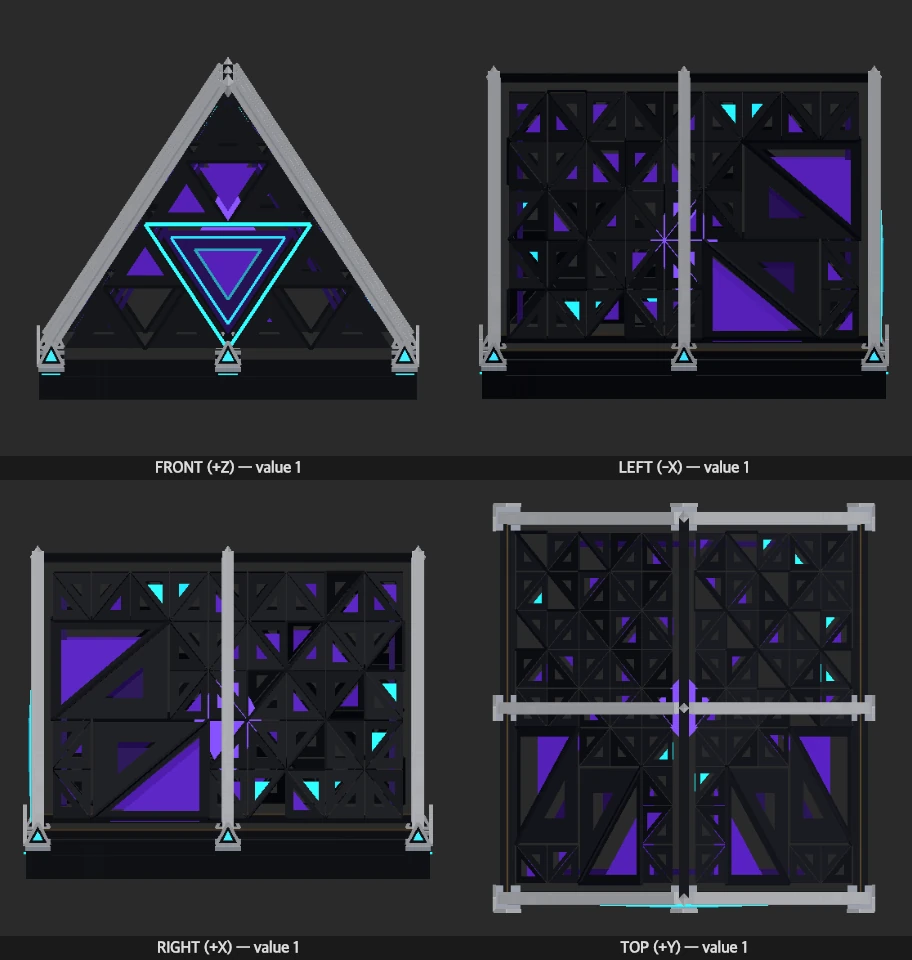 Harmonic Sieve model elevations