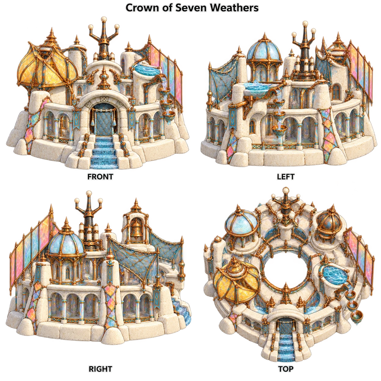 Crown of Seven Weathers concept sheet