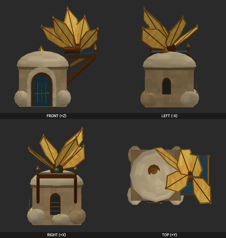 Sunpetal Collector model elevations