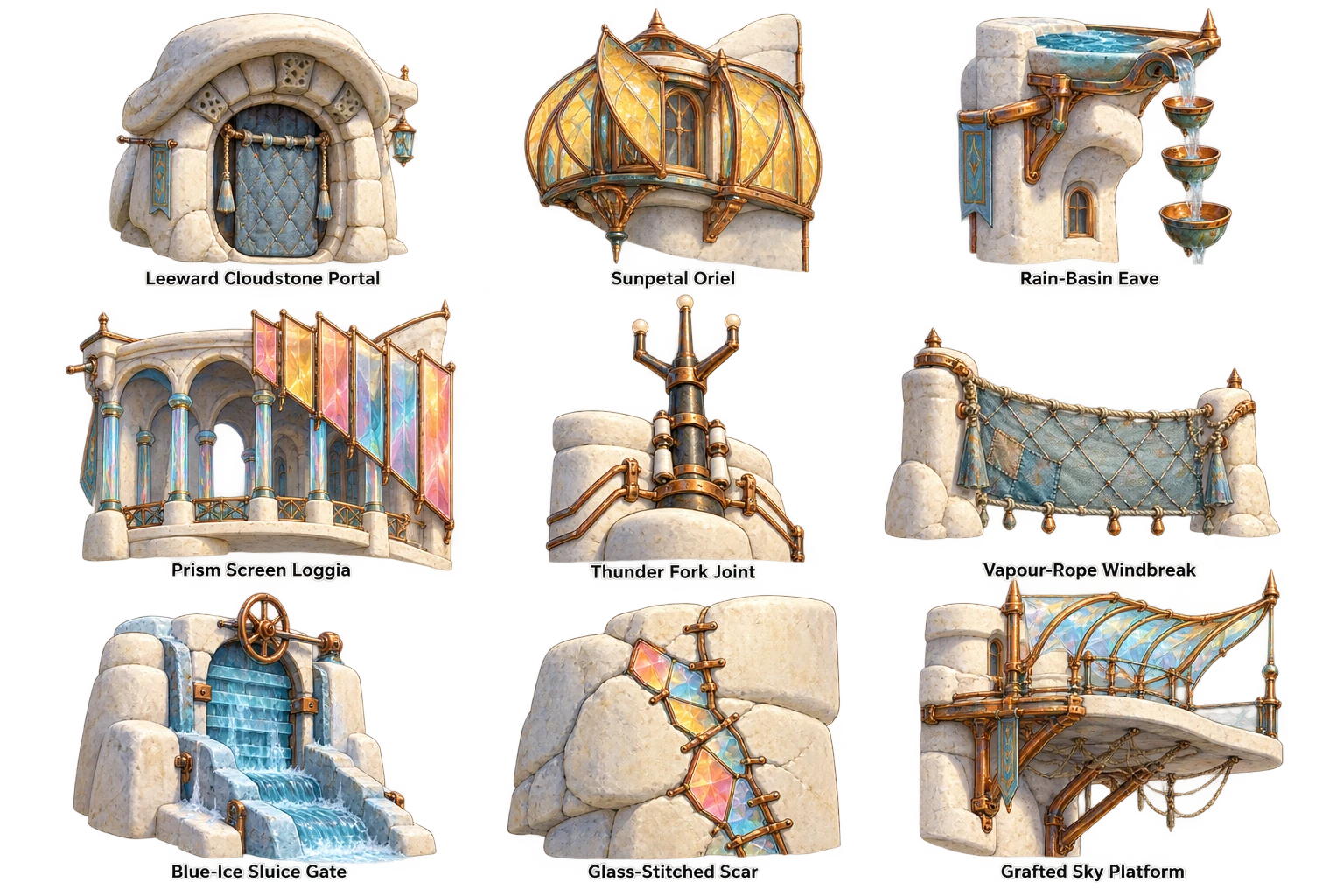 Nimbus Crown motifs