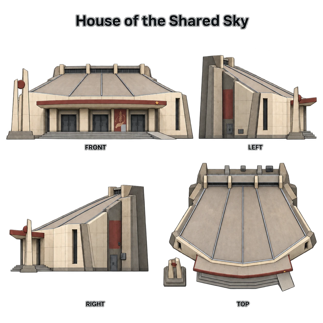 House of the Shared Sky concept sheet