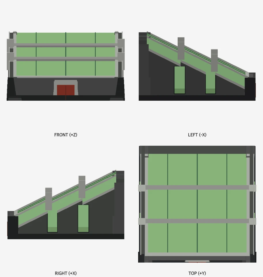 Algae Collective model elevations