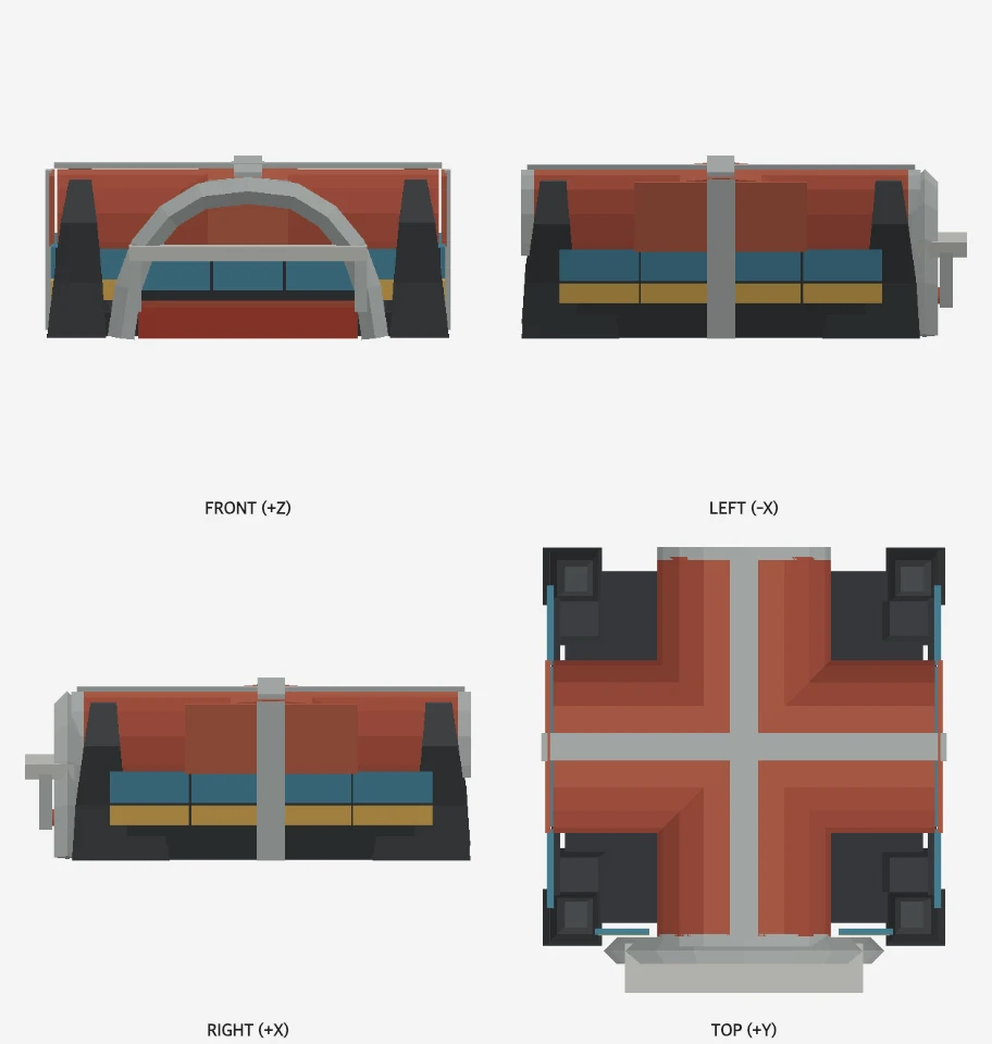 Common Kitchen model elevations