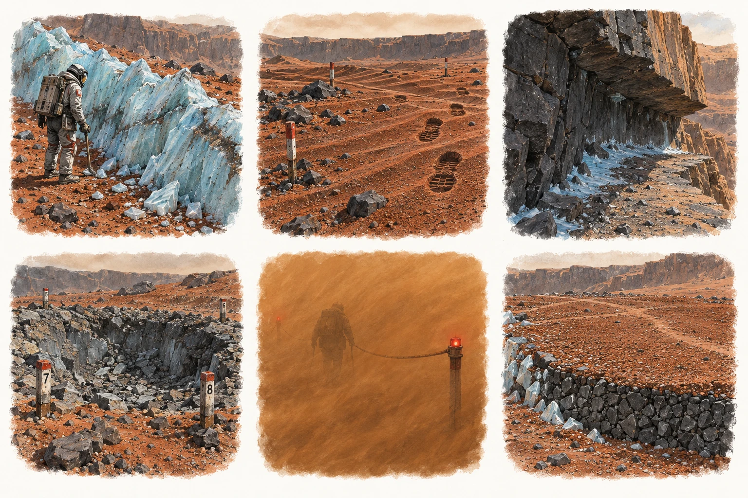 Red Well environment motifs