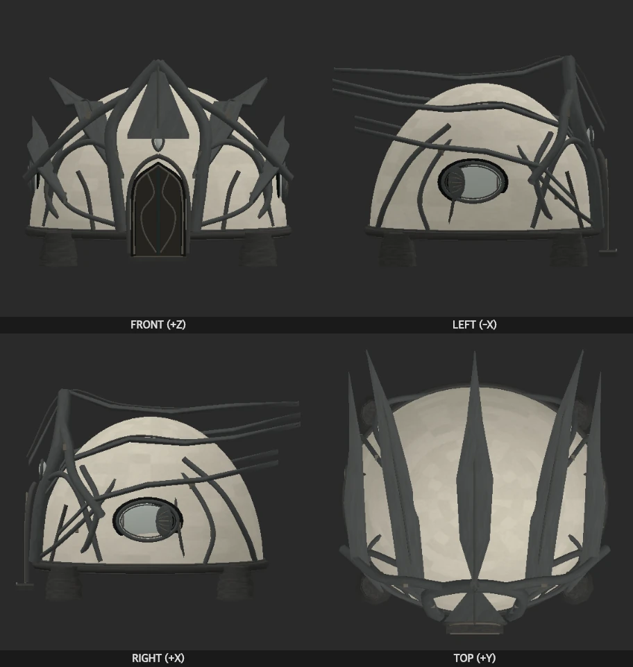 Shell Dwelling model elevations